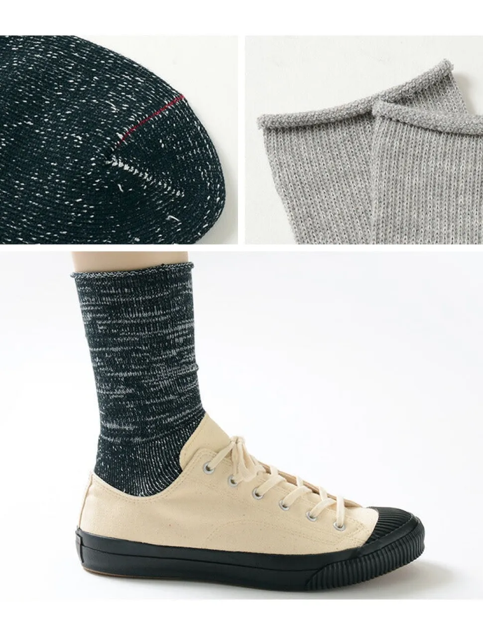 ROTOTO / R1066 Japanese Paper Pile Socks