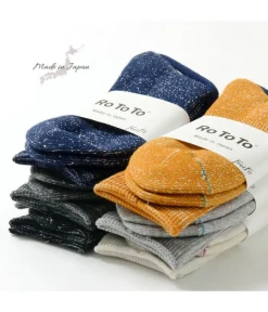 ROTOTO / R1066 Japanese Paper Pile Socks