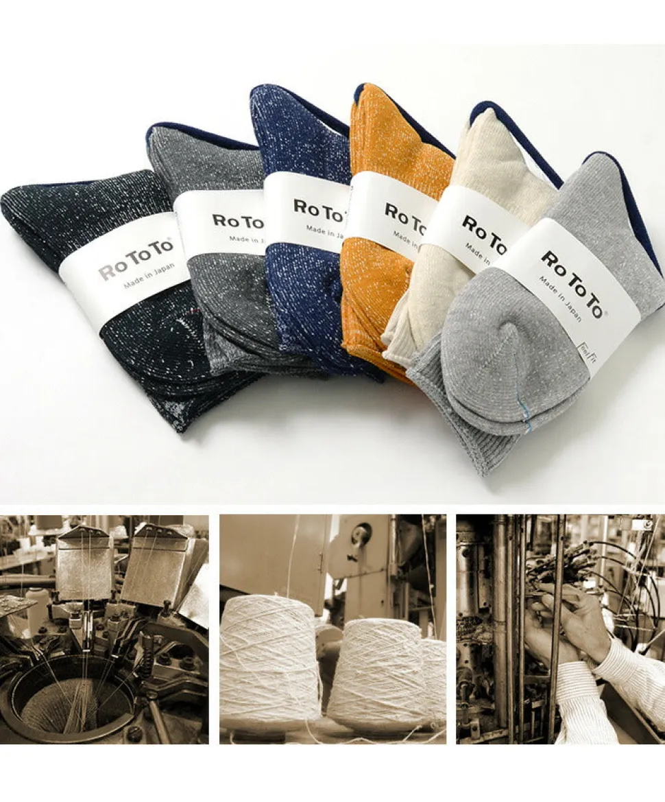 ROTOTO / R1066 Japanese Paper Pile Socks