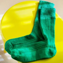 ROTOTO / R1461 linen cotton ribbed socks