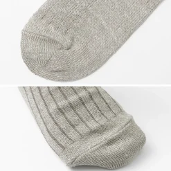 ROTOTO / R1461 linen cotton ribbed socks