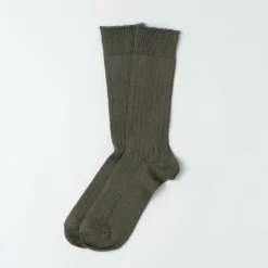 ROTOTO / R1461 linen cotton ribbed socks