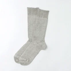 ROTOTO / R1461 linen cotton ribbed socks