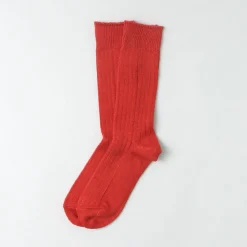 ROTOTO / R1461 linen cotton ribbed socks