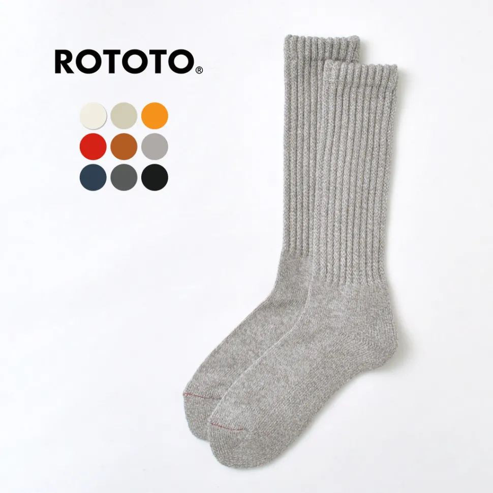 ROTOTO / R1334 Loose pile crew socks