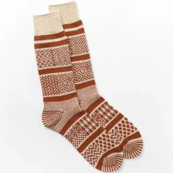 ROTOTO / R1337 Multi jacquard crew socks