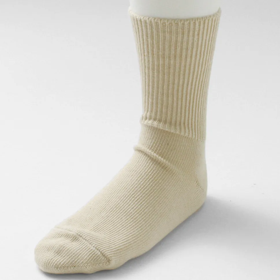 ROTOTO / R1427 Organic Daily 3 Pack Ribbed Crew Socks