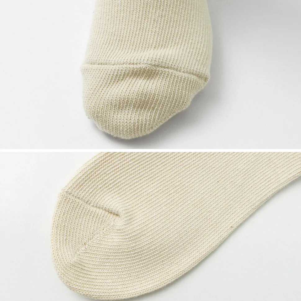 ROTOTO / R1427 Organic Daily 3 Pack Ribbed Crew Socks