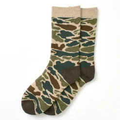ROTOTO / R1339 Pile camo crew socks