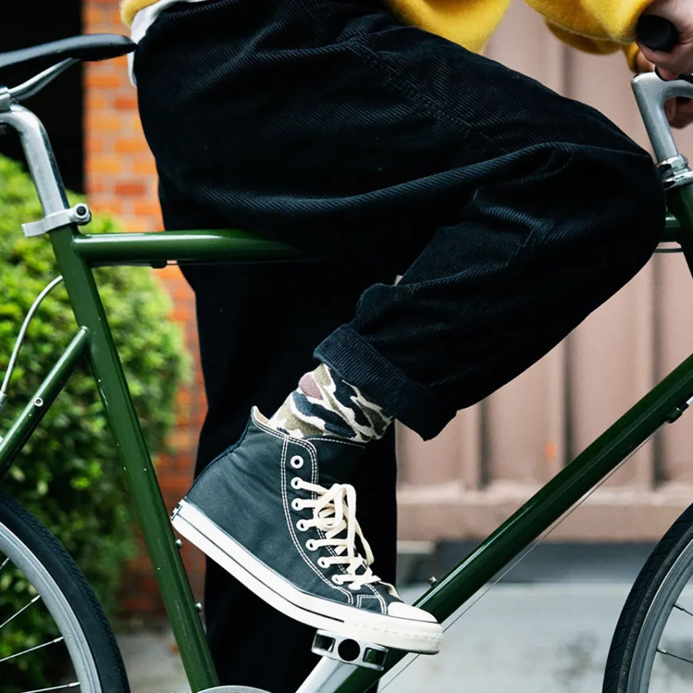 ROTOTO / R1339 Pile camo crew socks