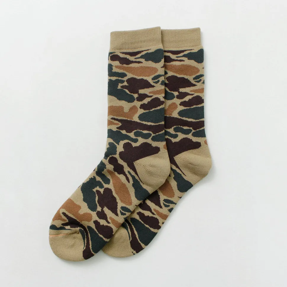 ROTOTO / R1339 Pile camo crew socks