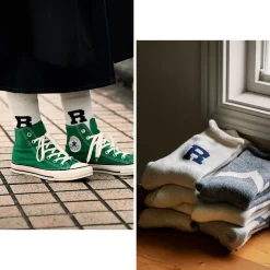 ROTOTO / Raffy Sweat Socks R Logo