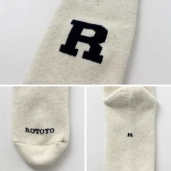 ROTOTO / Raffy Sweat Socks R Logo