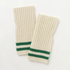 ROTOTO / Striped Seamless Hand Warmer Merino Lamb Wool