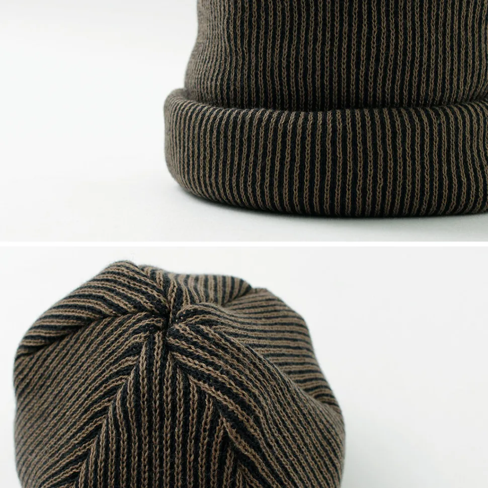 ROTOTO / Super soft 2-way beanie Stripe