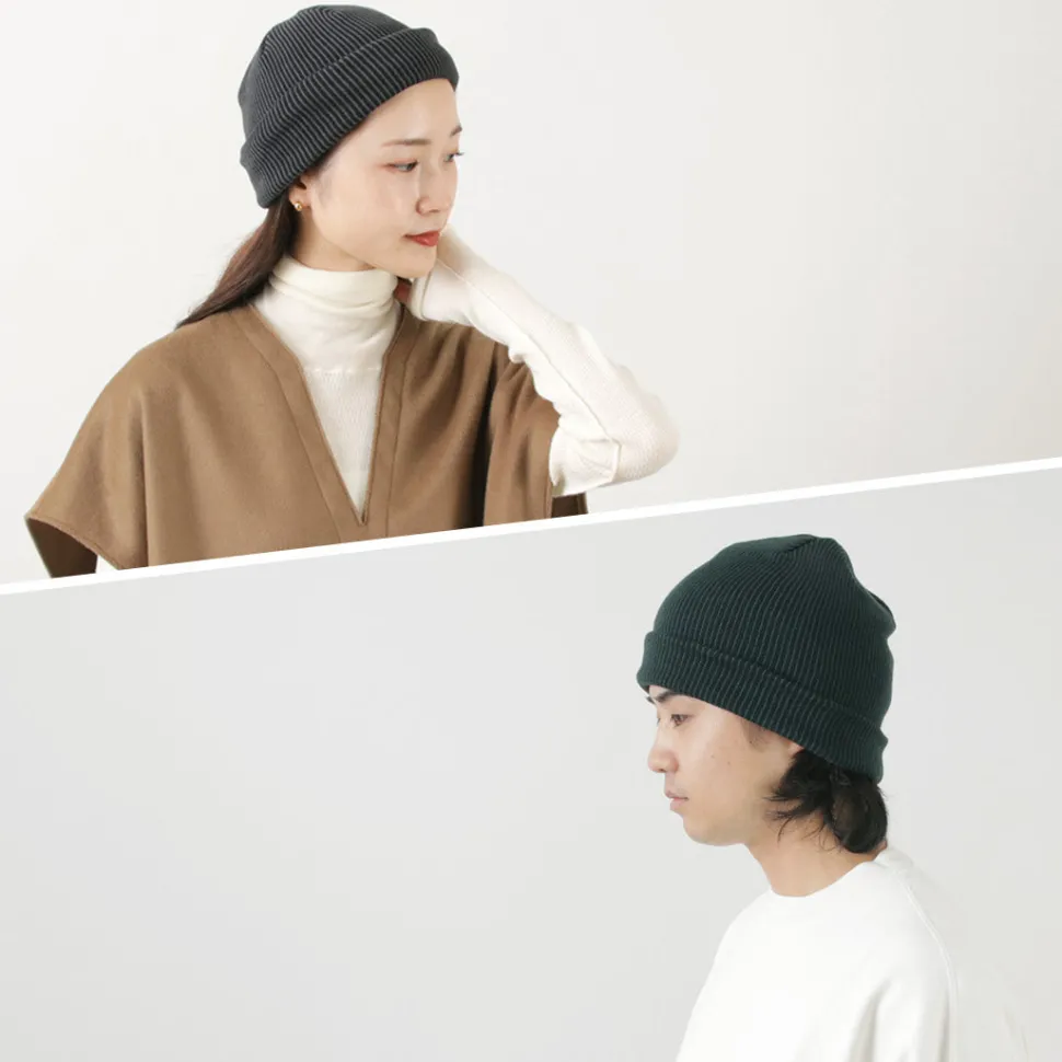 ROTOTO / Super soft 2-way beanie Stripe