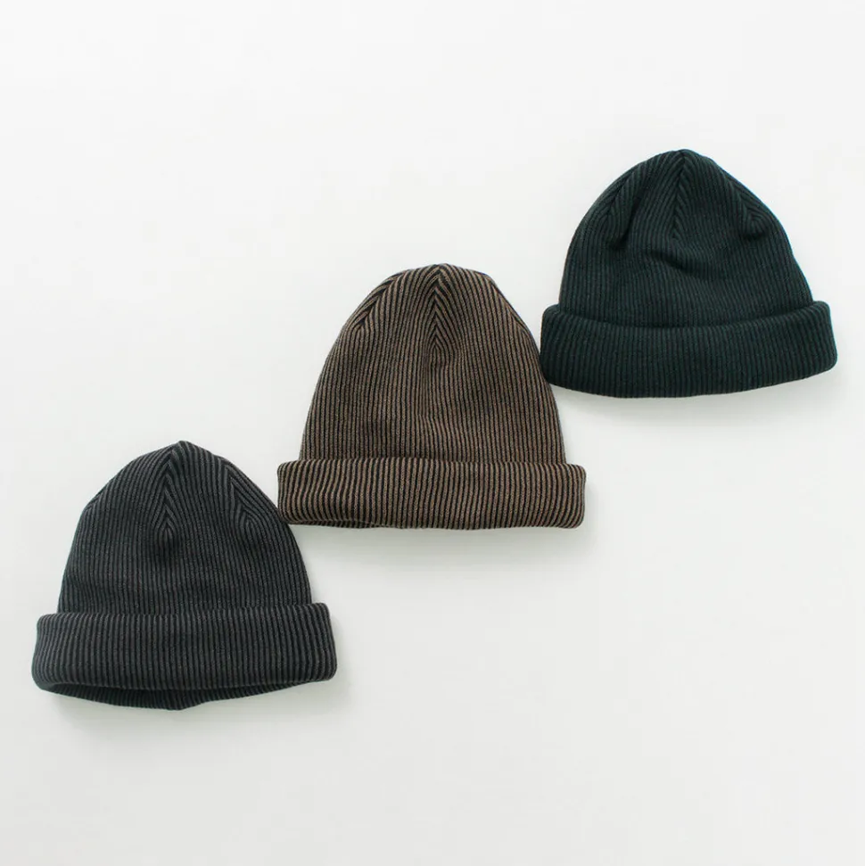ROTOTO / Super soft 2-way beanie Stripe