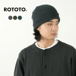 ROTOTO / Super soft 2-way beanie Stripe