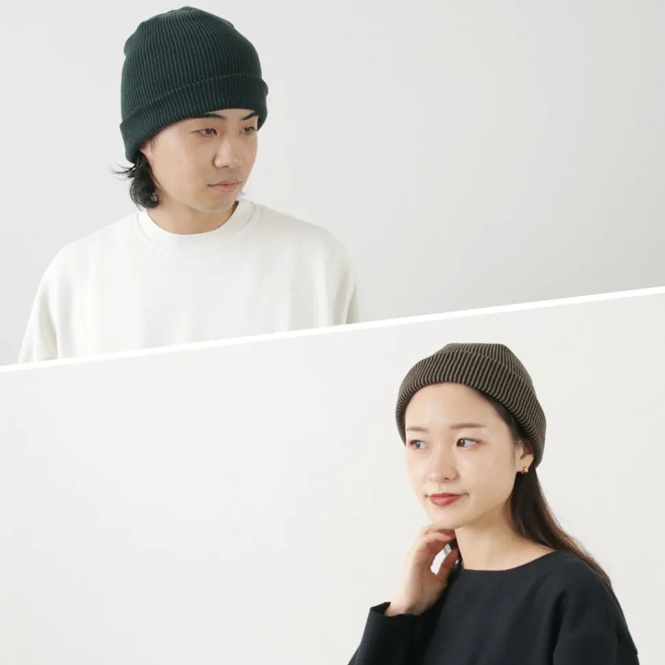 ROTOTO / Super soft 2-way beanie Stripe