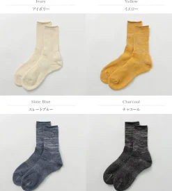 ROTOTO / WASHI pile crew socks