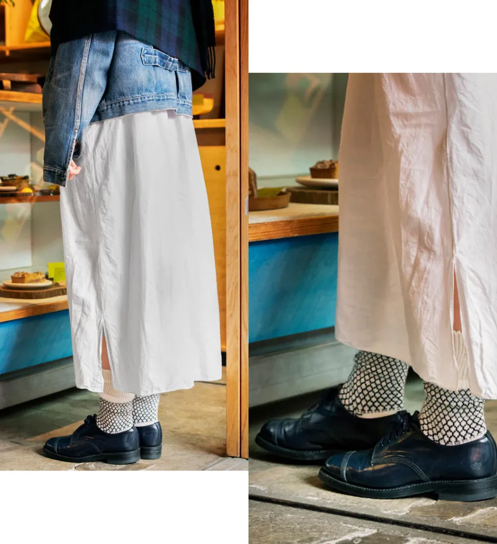 ROTOTO / Woolen Jacquard Crew Socks Popcorn