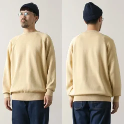 RYE TENDER / Fulton Raglan Knit Sweatshirt