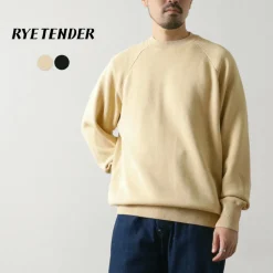 RYE TENDER / Fulton Raglan Knit Sweatshirt