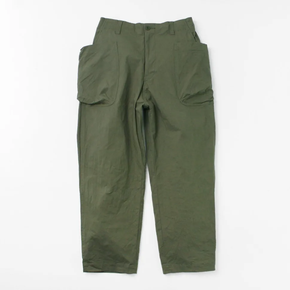 SAGE DE CRET / Ripstop stretch peg top work pants