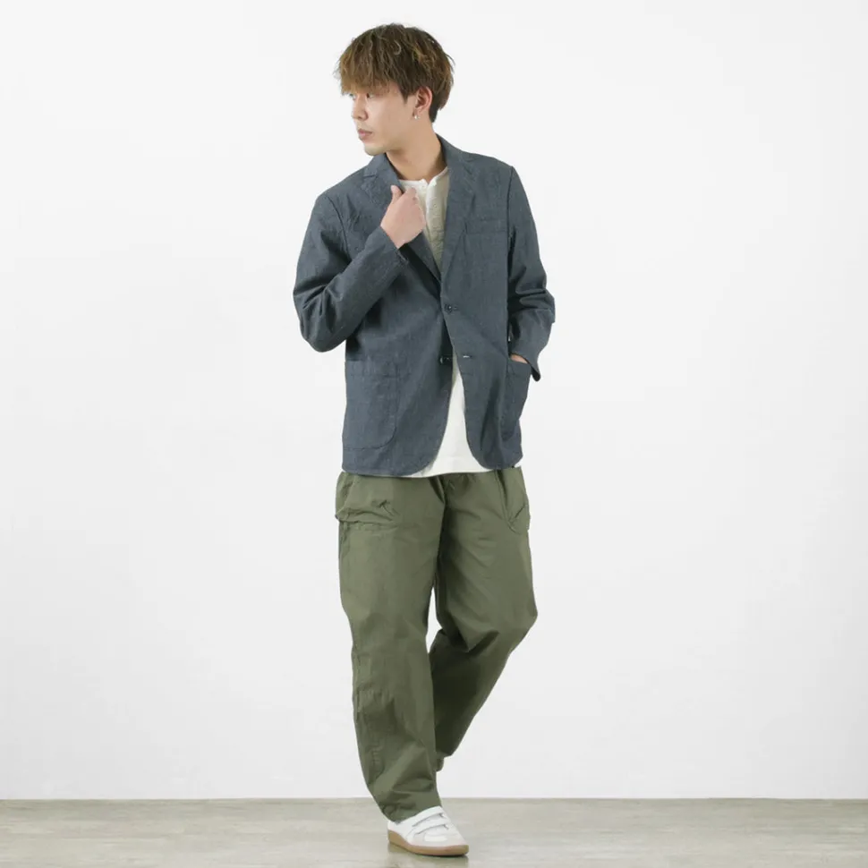 SAGE DE CRET / Ripstop stretch peg top work pants