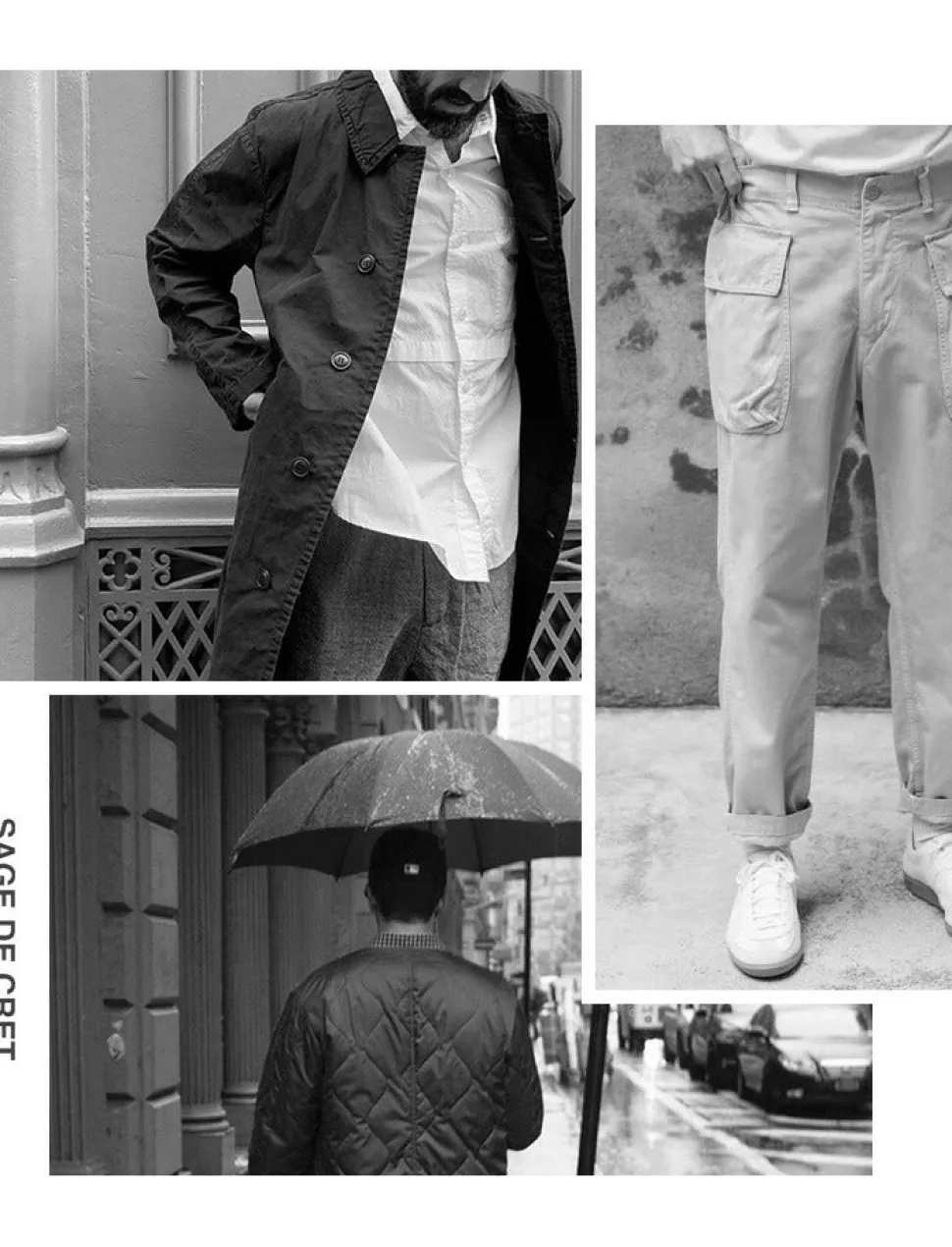 SAGE DE CRET / Tapered Cargo Pants/Moleskin