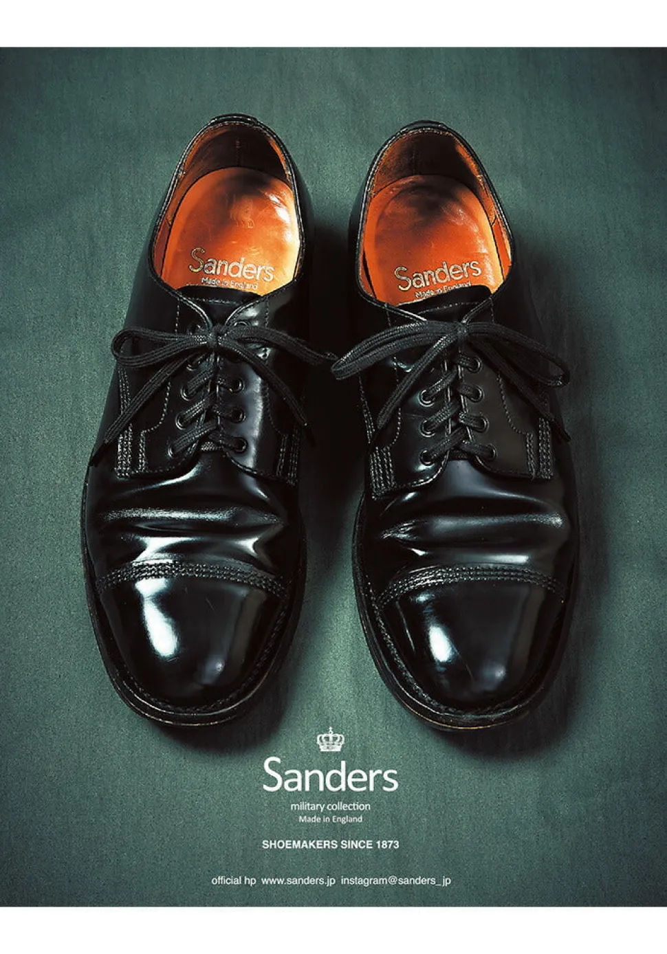 SANDERS / #1128 Military derby shoes Japan Limited Model