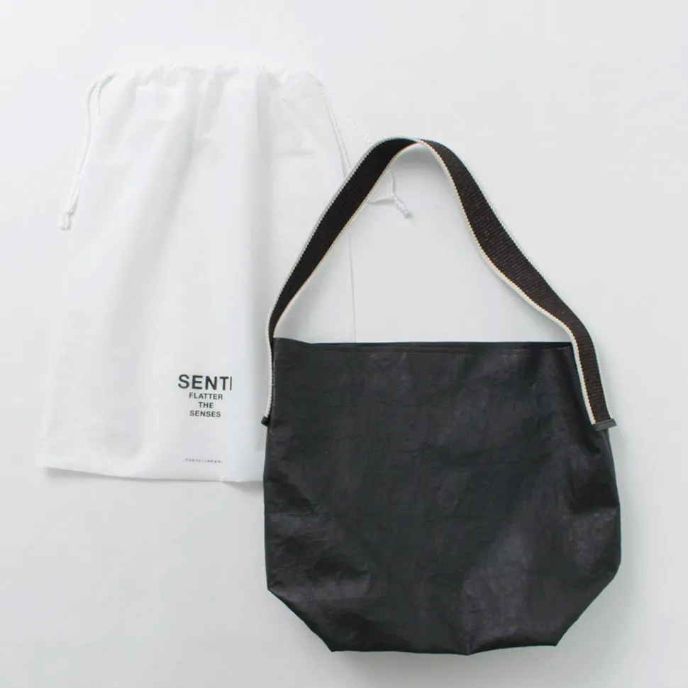 SENTI / Dyneema Leather Box Type Shoulder Bag