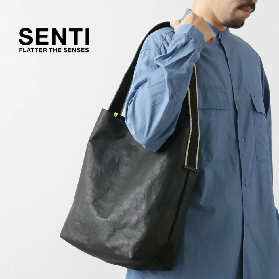 SENTI / Dyneema Leather Box Type Shoulder Bag