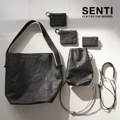 SENTI / Dyneema Leather Box Type Shoulder Bag