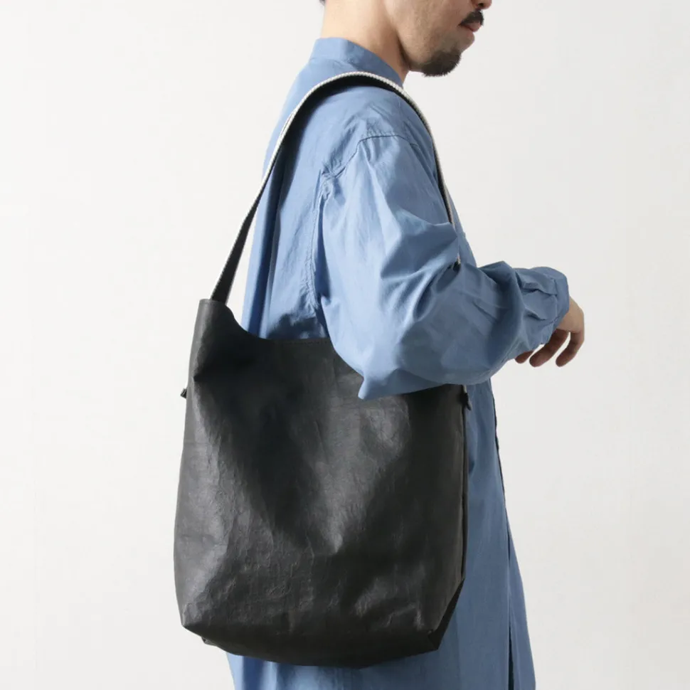 SENTI / Dyneema Leather Box Type Shoulder Bag