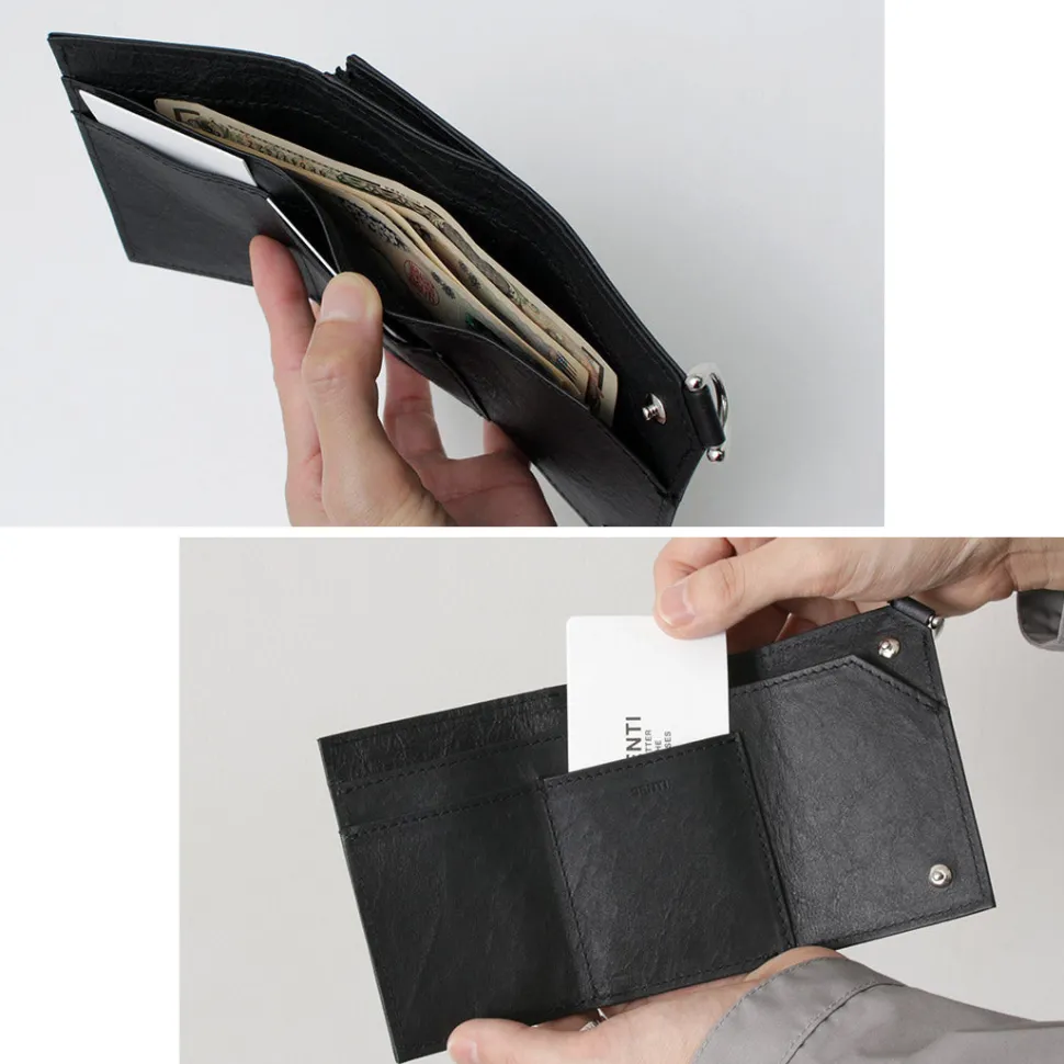 SENTI / Dyneema Leather Trifold Slim Wallet