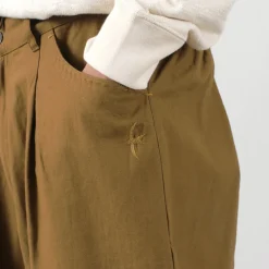 SLOW HANDS / Back Satin Poofy Tuck Pants