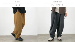 SLOW HANDS / Back Satin Poofy Tuck Pants