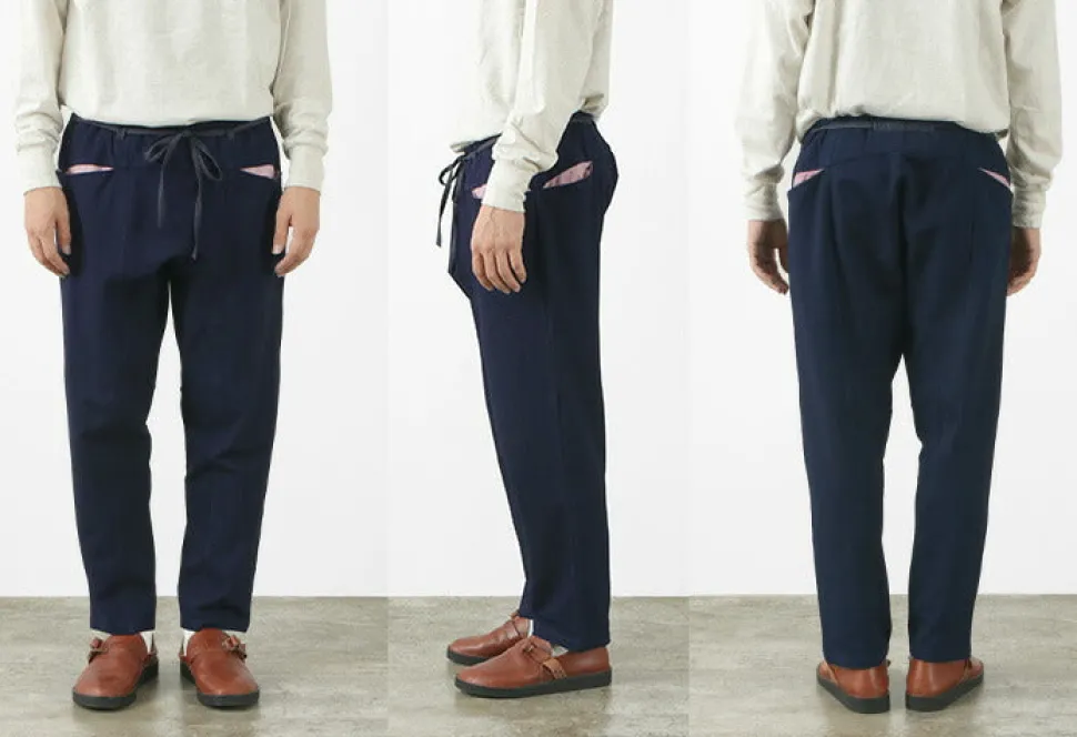 SLOW HANDS / Denim Stretch Pile Wandering Pants