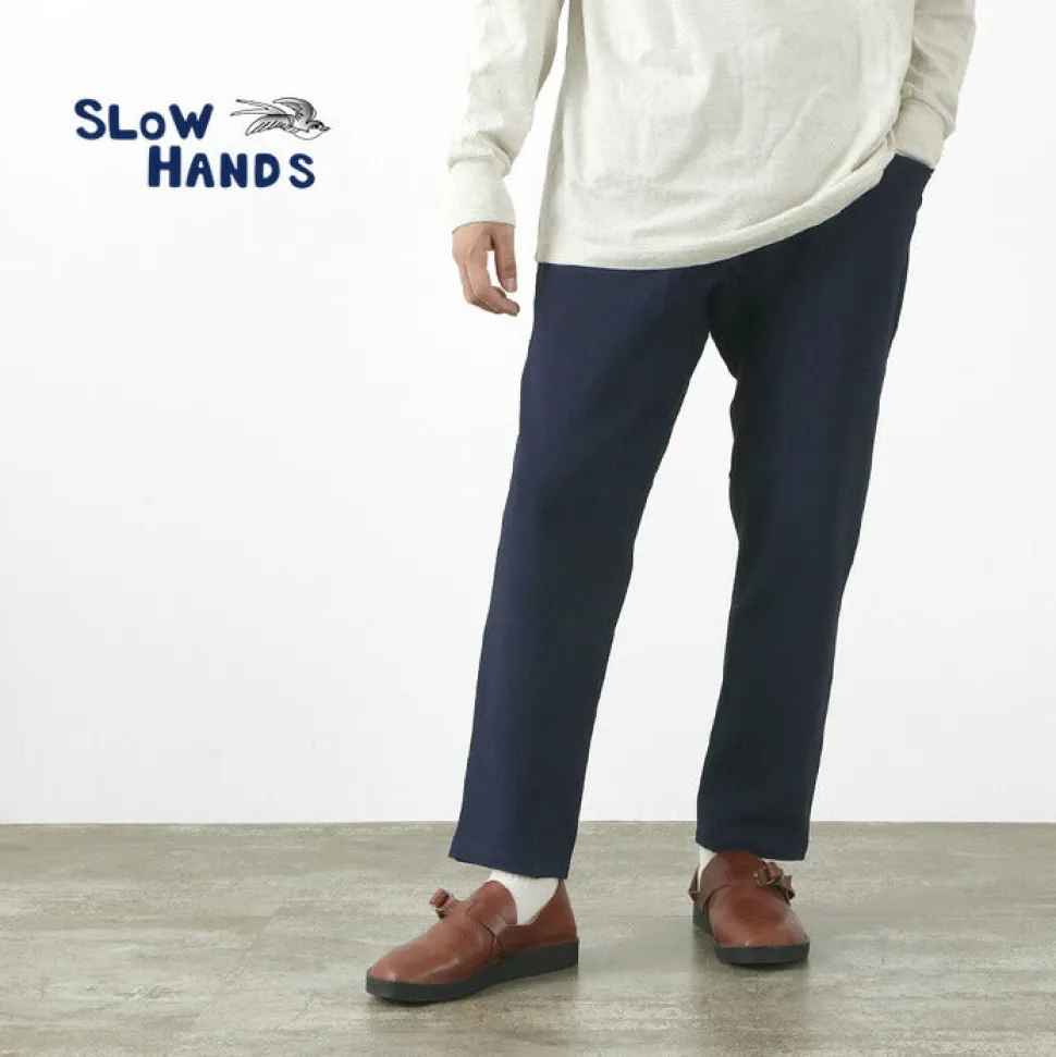 SLOW HANDS / Denim Stretch Pile Wandering Pants