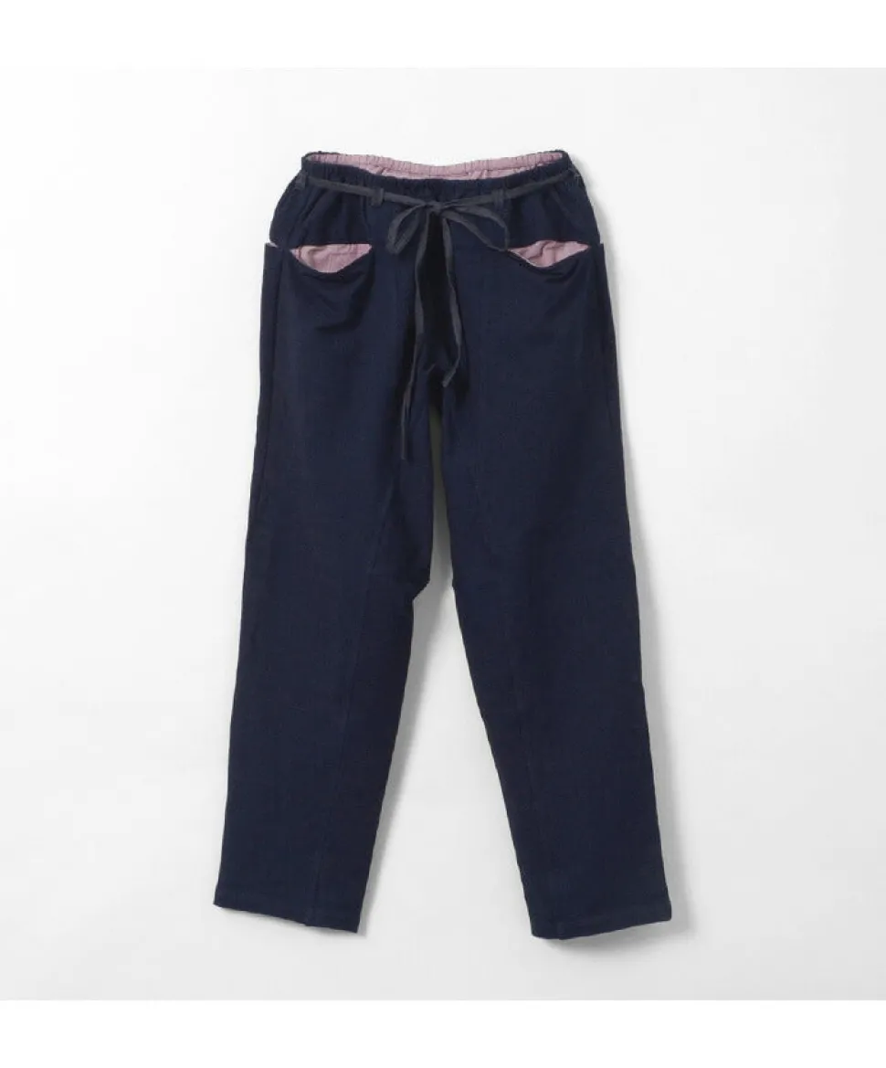 SLOW HANDS / Denim Stretch Pile Wandering Pants