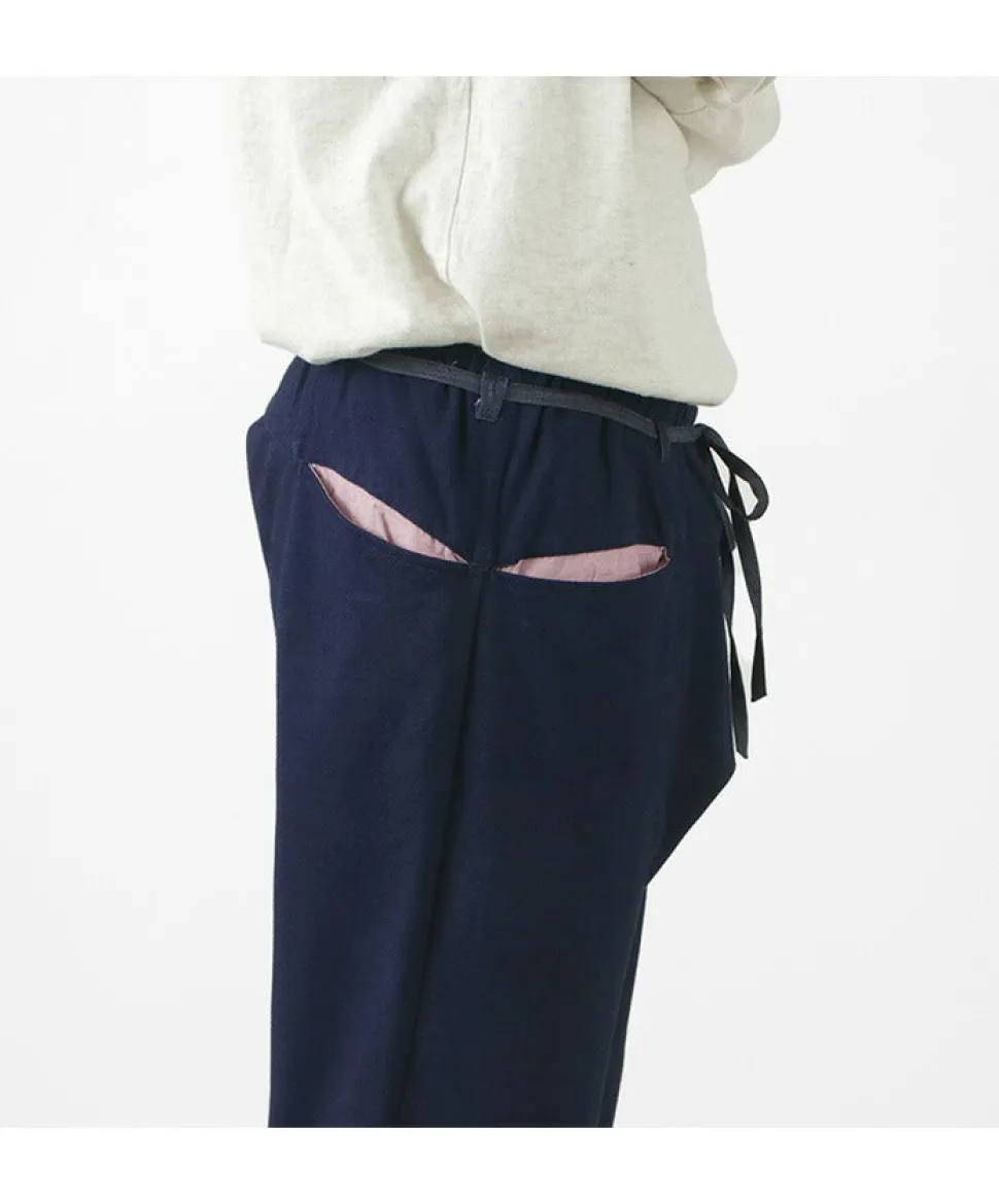 SLOW HANDS / Denim Stretch Pile Wandering Pants