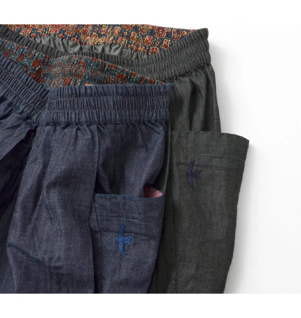 SLOW HANDS / Light Denim Beach Pants
