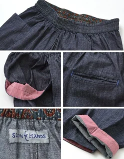 SLOW HANDS / Light Denim Beach Pants