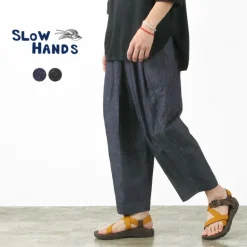 SLOW HANDS / Light Denim Beach Pants