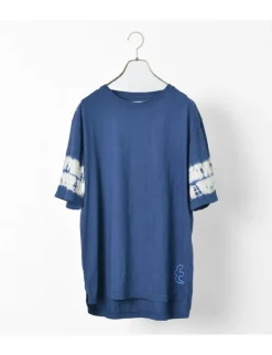 SLOW HANDS / Tie-Dye Sleeve T-Shirt