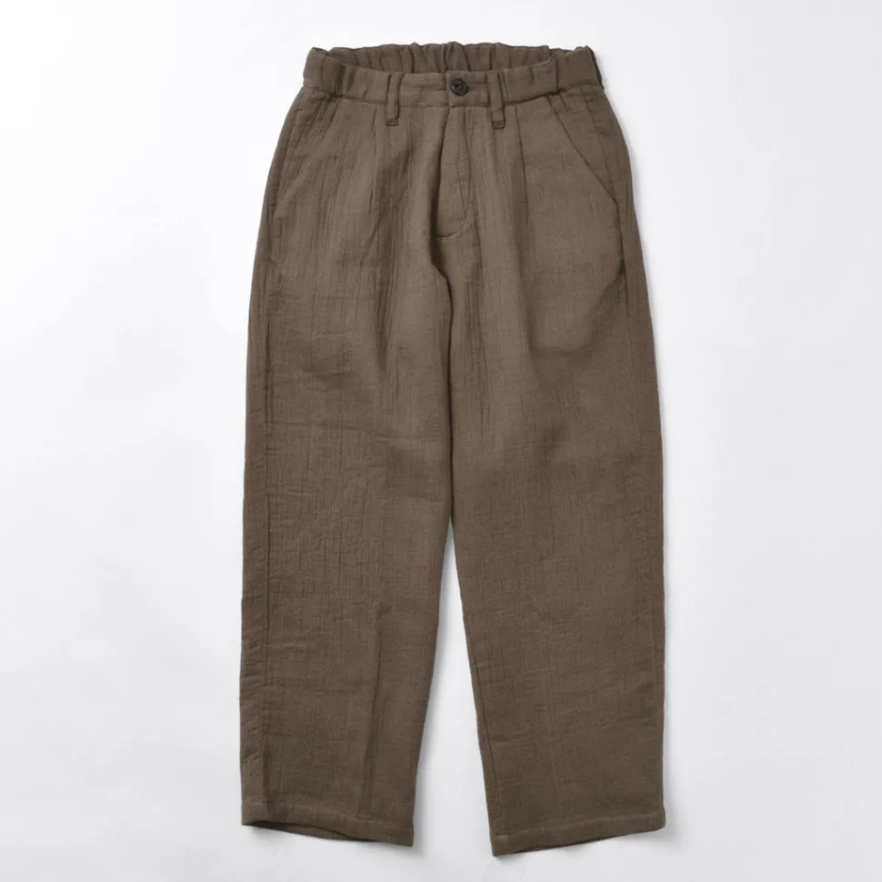 SLOW HANDS / Triple gauze tuck work trousers