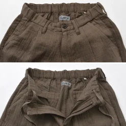 SLOW HANDS / Triple gauze tuck work trousers