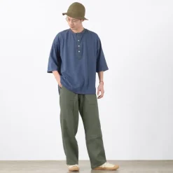 SLOW HANDS / Triple gauze tuck work trousers