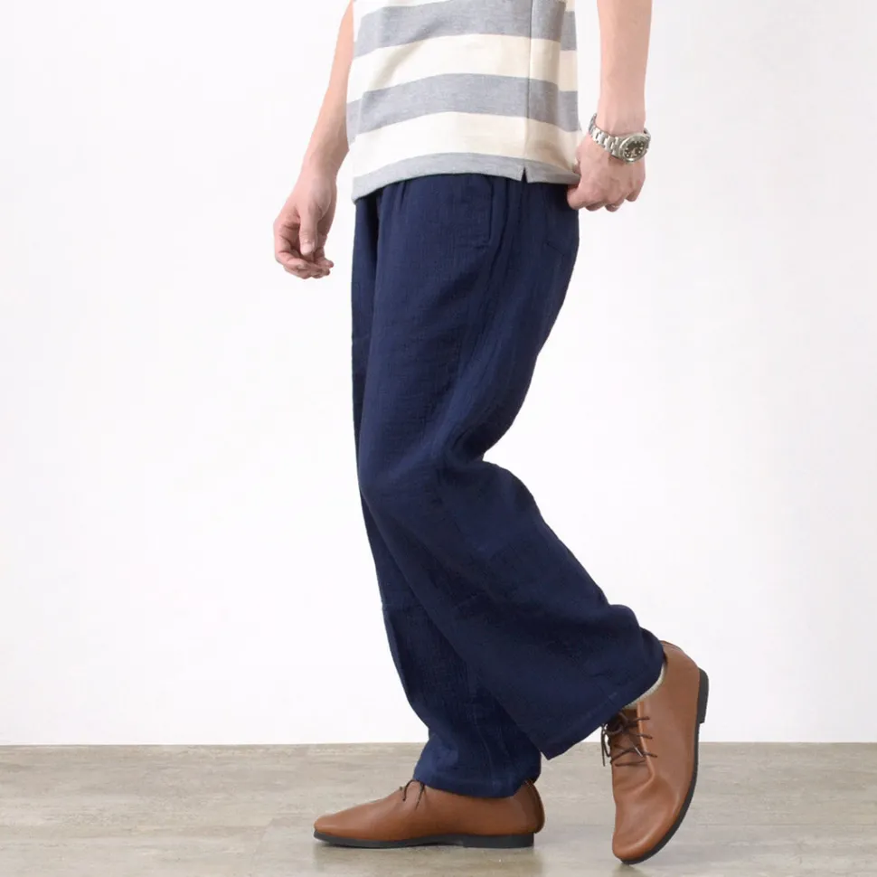 SLOW HANDS / Triple gauze tuck work trousers